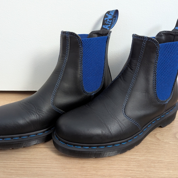Dr. Martens Shoes - Dr. Martens Black and Blue Chelsea Boots